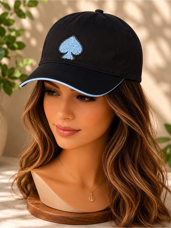 kate spade Accessories - kate spade Navy Blue Baseball Cap with Light Blue Spade Accent